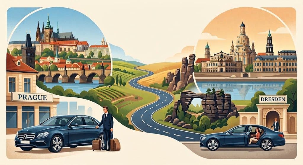 Prague-Dresden "private transfer" - max. 2 pax