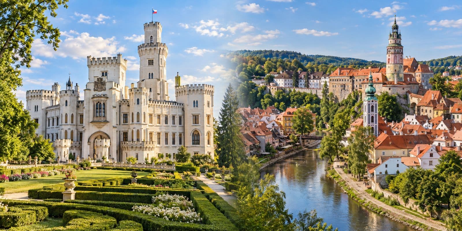 庫倫洛夫 × 赫盧博卡城堡私人一日遊|Český Krumlov and Hluboká Castle Private Day Tour|最多6人