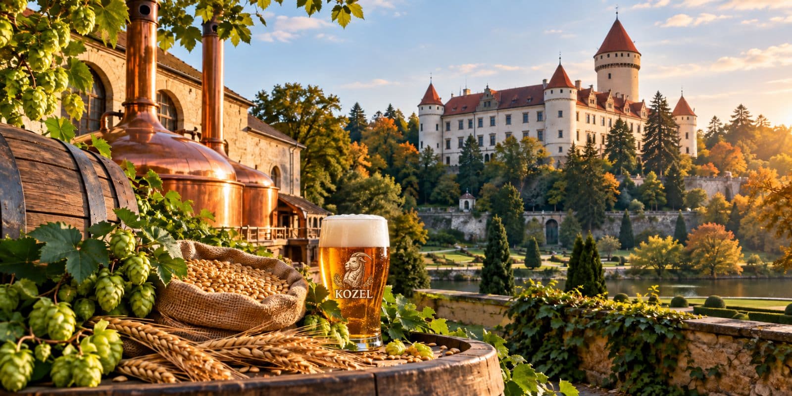 科諾皮什捷城堡 × Kozel啤酒廠私人一日遊|Konopiště Castle & Kozel Brewery Private Day Tour|最多6人